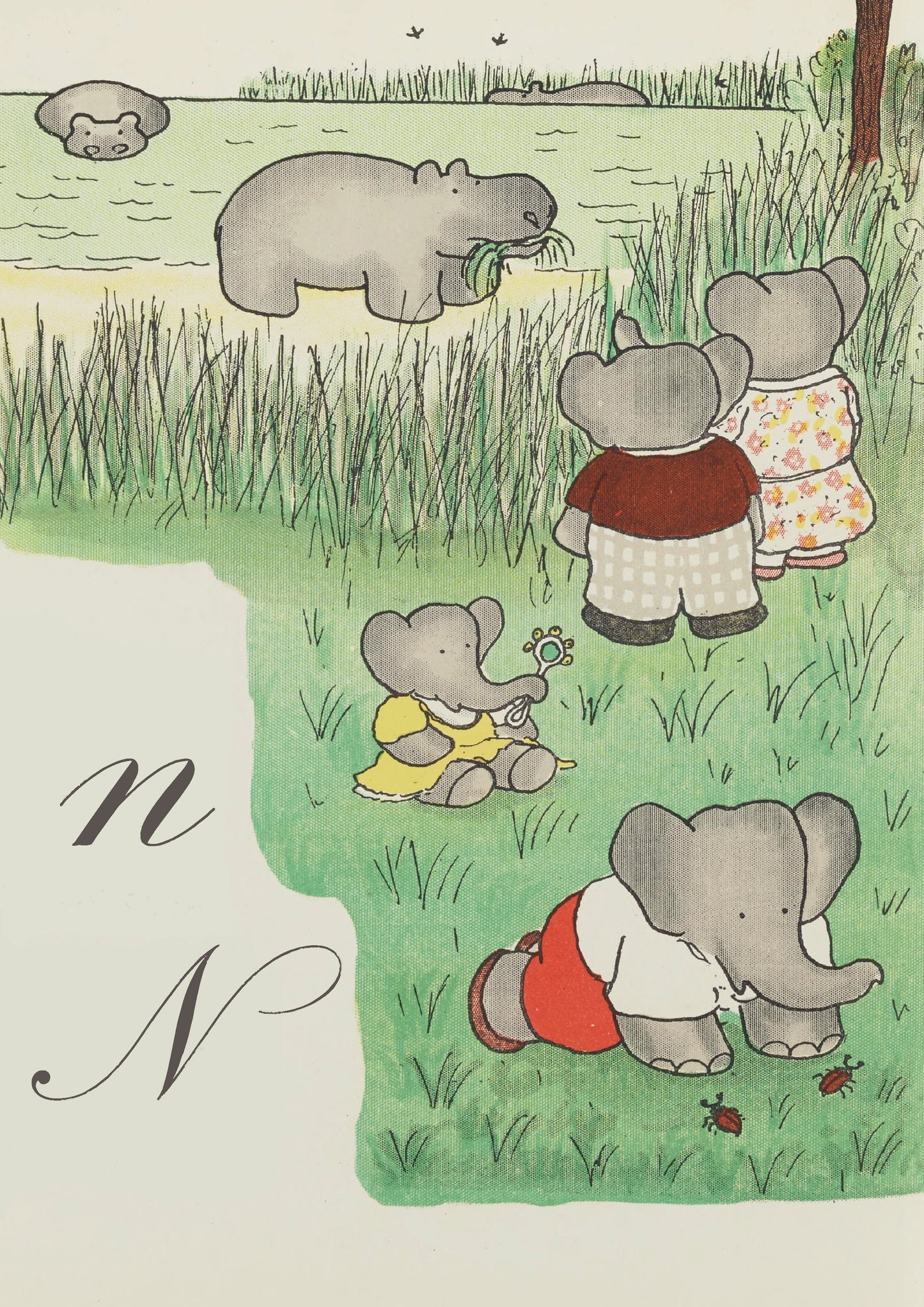 Babar Alphabet N